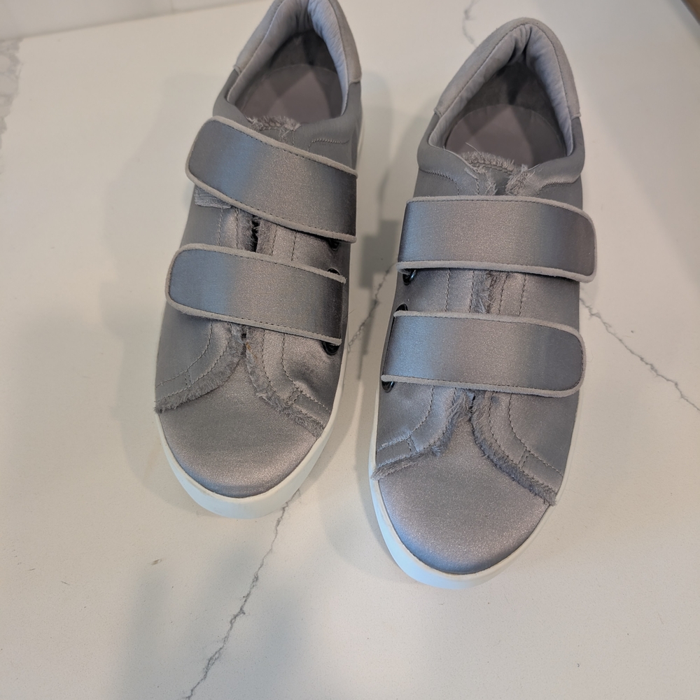 Joie Gray Velcro Sneakers